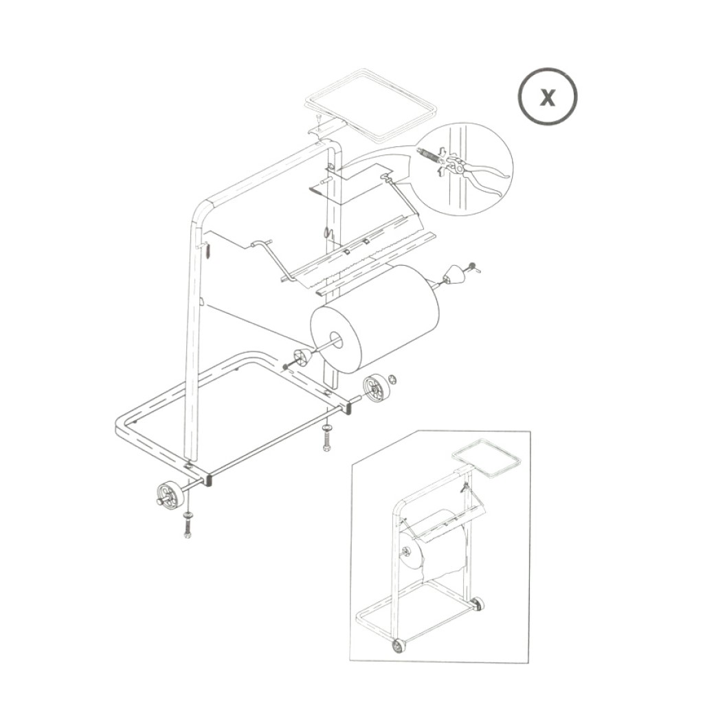 30971 Aufdruck Karton Bodenständer-Montageanleitung