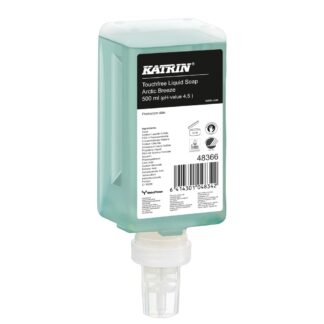 Seifencreme Katrin Touchfree Green, grün, Birkenholzduft, 500 ml, 12 Kartuschen