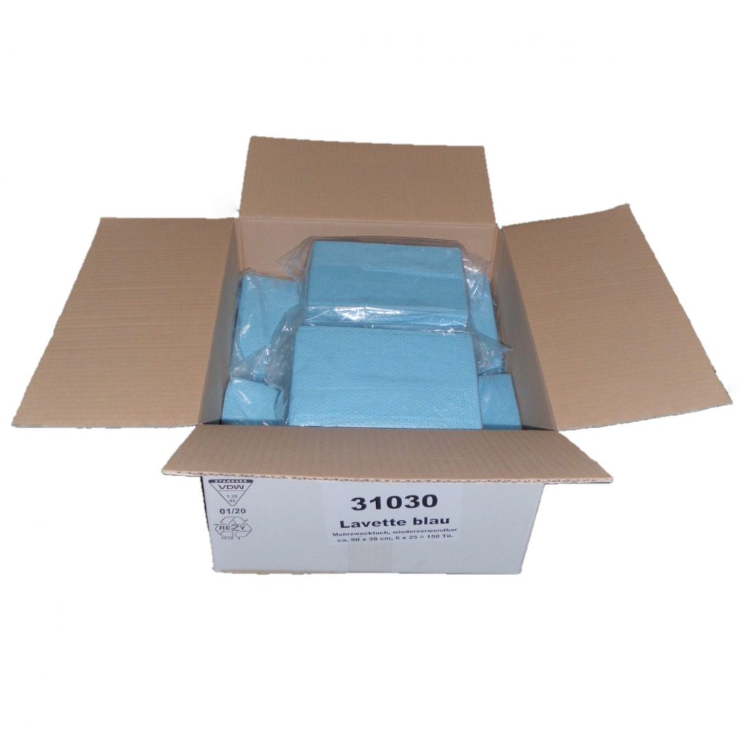 31030 Lavette blau Karton offen