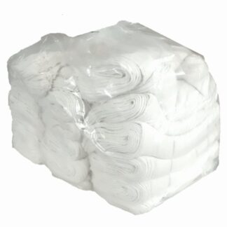 Maschinenputztücher gewebt, rohweiß, 40×40 cm, 550 Tücher, 10 kg Sack