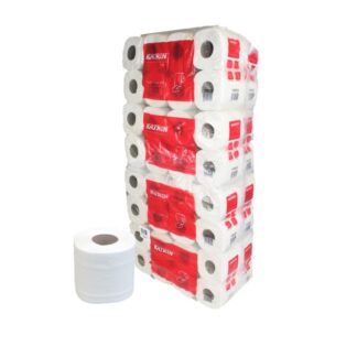 Toilettenpapier Katrin, 2-lagig, weiß, Recyclingpapier (RC), 250 Blatt, 8×8=64 Rollen