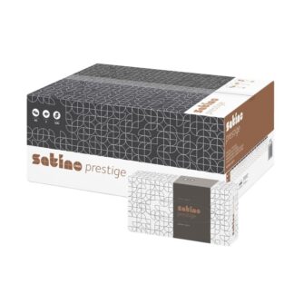 Kosmetiktücher Satino Prestige Flachbox, 2-lagig, hochweiß, 100 Tücher/Box