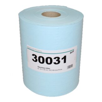 Spunlace Universal-Wischtuchrolle, Textilcharakter, 500 Blatt, glatte Oberflächenstruktur, blau, 30×38 cm, 1 Rolle