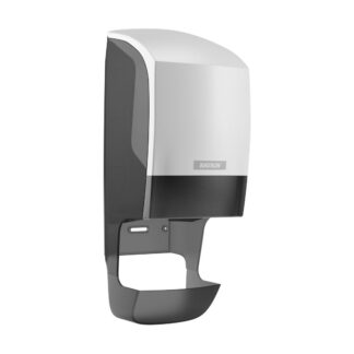 Toilettenpapierspender Katrin System mit Hülsenfänger, weiß, Kunststoff