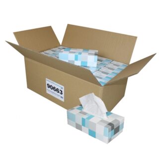 Kosmetiktücher Brozell® Dekorboxen, 2-lagig, hochweiß, 25×150=3750 Tücher