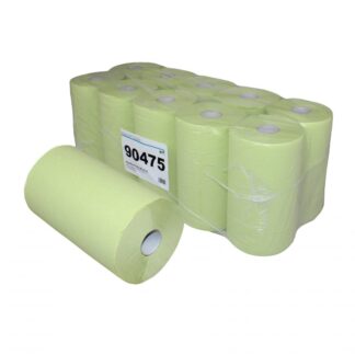 Handtuchrolle Brod 70, 2-lagig, grün, Zellstoff, 23 cm breit, 70 m, unperforiert, 10 Rollen