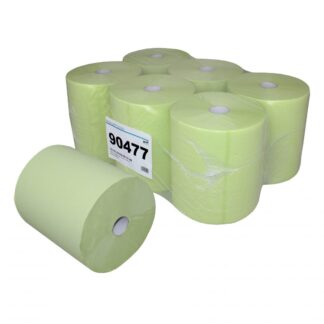 Handtuchrolle Brod 140, 2-lagig, grün, Zellstoff, 21 cm breit, 140 m, unperforiert, 6 Rollen