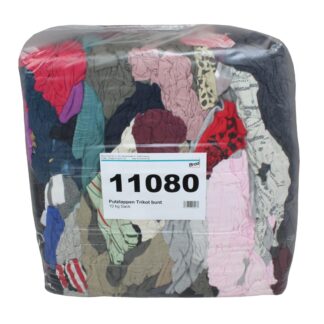 Poliertrikot Industrie-Putzlappen, bunt, Baumwolle, 10 kg Sack