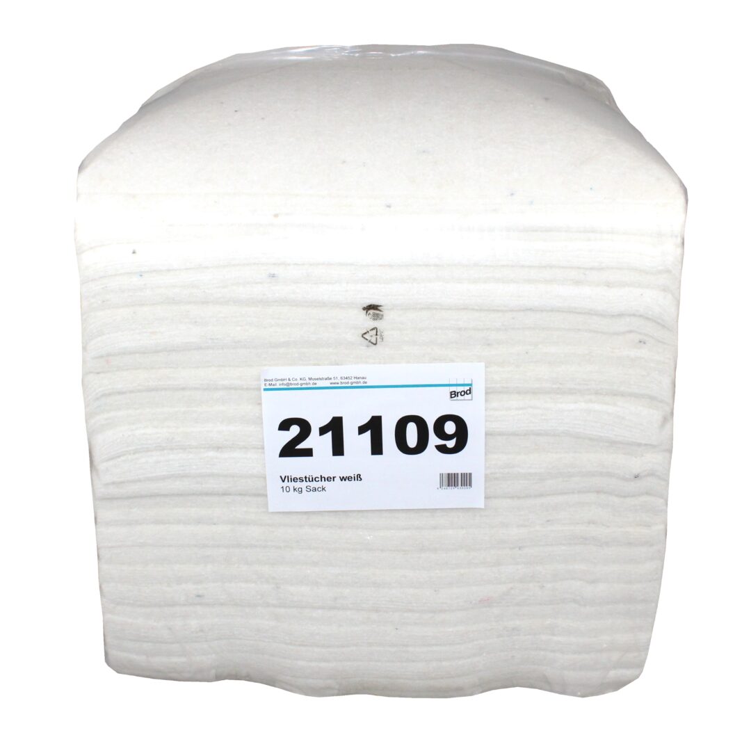 Vliestücher-Maschinenputztücher, weiß, 38×40 cm, 550 Tücher, 10 kg Sack – Bild 2