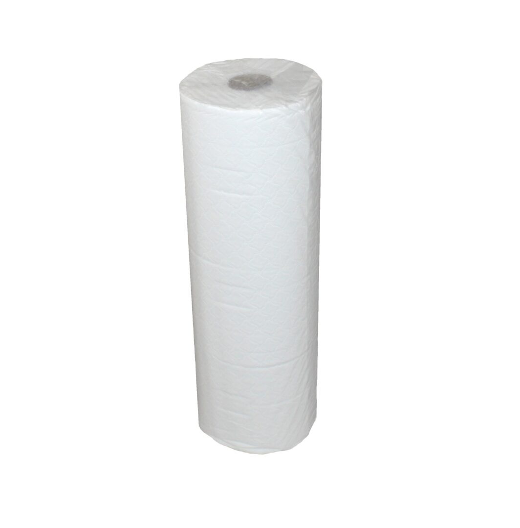 Ärzterollen/Ärztekrepp, hochweiß, 2-lagig, Zellstoff, perforiert, 39×37 cm, 135 Abrisse, 50 m, 9 Rollen – Bild 4