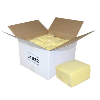 NOWOLIN® Extra Plus Lavette 80, 150 Tücher, Universaltücher mit Textilcharakter, Lochstruktur, gelb, Viskose/Polyester, 50×38 cm, 6×25=150 Tücher