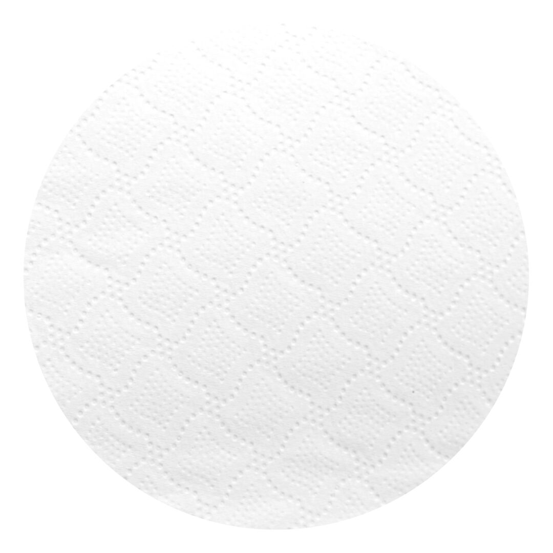 Ärzterollen/Ärztekrepp, hochweiß, 2-lagig, Zellstoff, perforiert, 39×37 cm, 135 Abrisse, 50 m, 9 Rollen – Bild 3