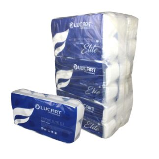 Toilettenpapier Lucart Professional Strong Elite 8.3, 3-lagig, hochweiß, Zellstoff, 250 Blatt, 9×8=72 Rollen