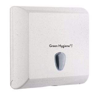 Falthandtuchspender „Hochstapler“ Green Hygiene, weiß-meliert, Kunststoff