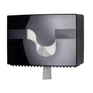 Toilettenpapierspender Celtex, Megamini, schwarz, Kunststoff