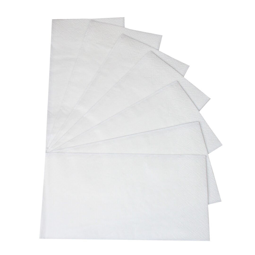 Servietten Huchtemeier, 2-lagig, weiß, Zellstoff, 32,5×32,5 cm, 1/8 Falz, 4×250=1000 Stück – Bild 2