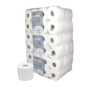 Toilettenpapier Katrin Plus, 3-lagig, hochweiß, Zellstoff, 250 Blatt, 9×8=72 Rollen