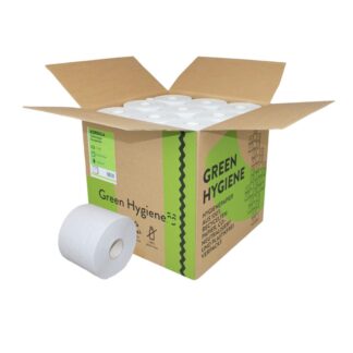 Toilettenpapier Green Hygiene KORDULA, 3-lagig, hochweiß, Recyclingpapier (RC), 400 Blatt, Kompaktrolle, 36 Rollen
