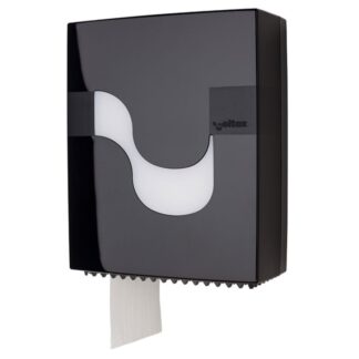 Toilettenpapierspender Celtex, Megamini, für Mini-Jumborollen, schwarz, Kunststoff