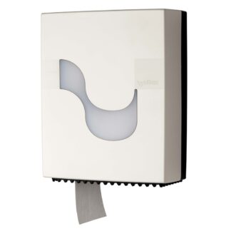 Toilettenpapierspender Celtex, Megamini, für Mini-Jumborollen, weiß, Kunststoff