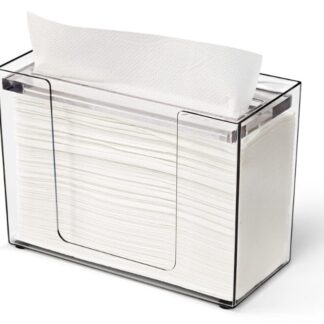 Falthandtuchspender Katrin M, Tischspender, transparent, Kunststoff