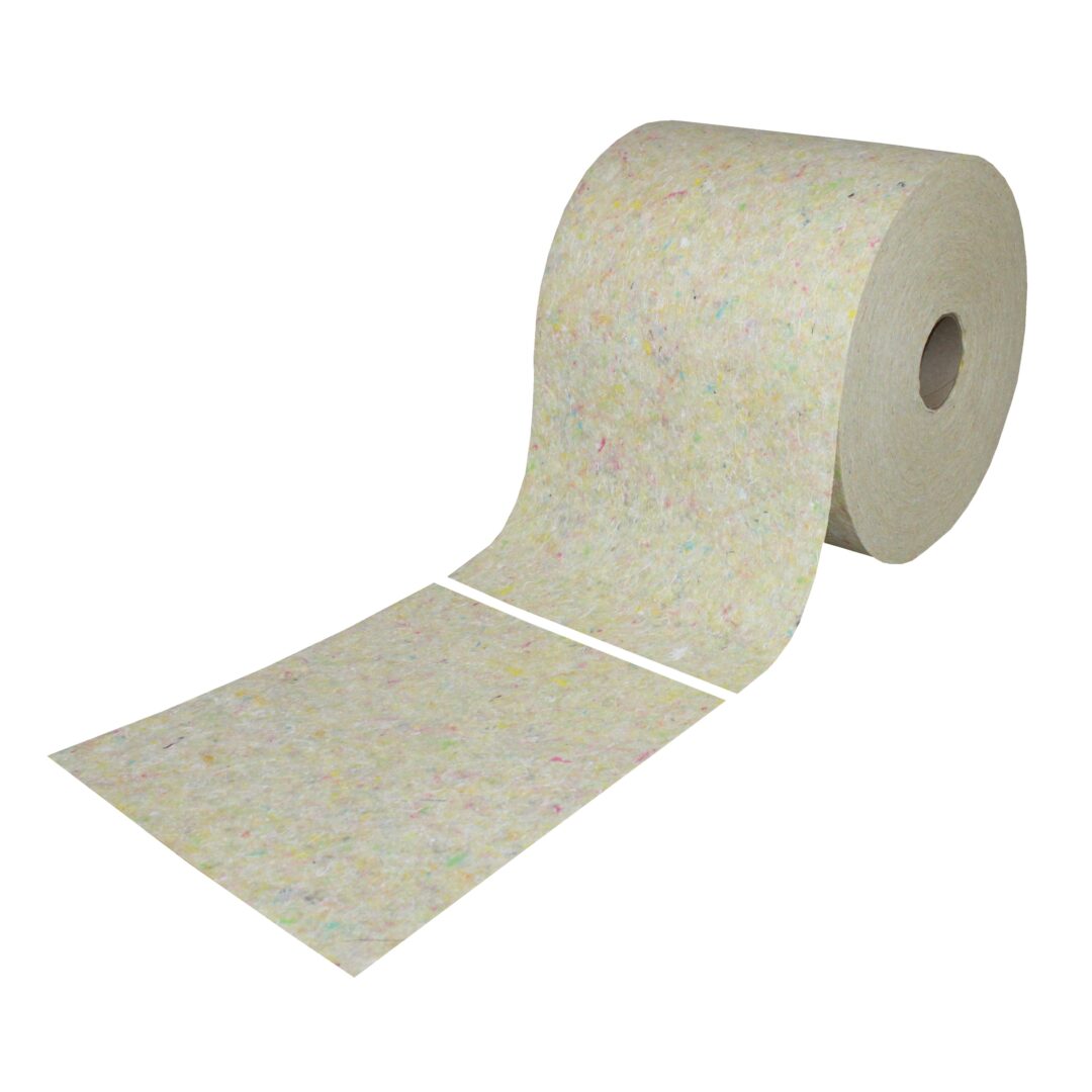 Vliestücher-Maschinenputztücher auf Rolle, itex®, hellbunt, 29×38 cm, 250 Blatt, 2 Rollen im Pack