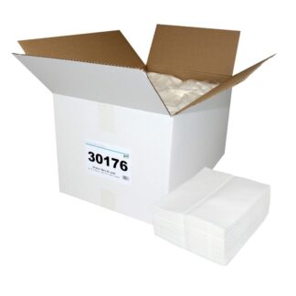 Brotex® Mars 60, 600 Tücher, Airlaid Wischtücher, glatte Oberfläche, weiß, Zellstoff, 30×38 cm, 24×25=600 Tücher