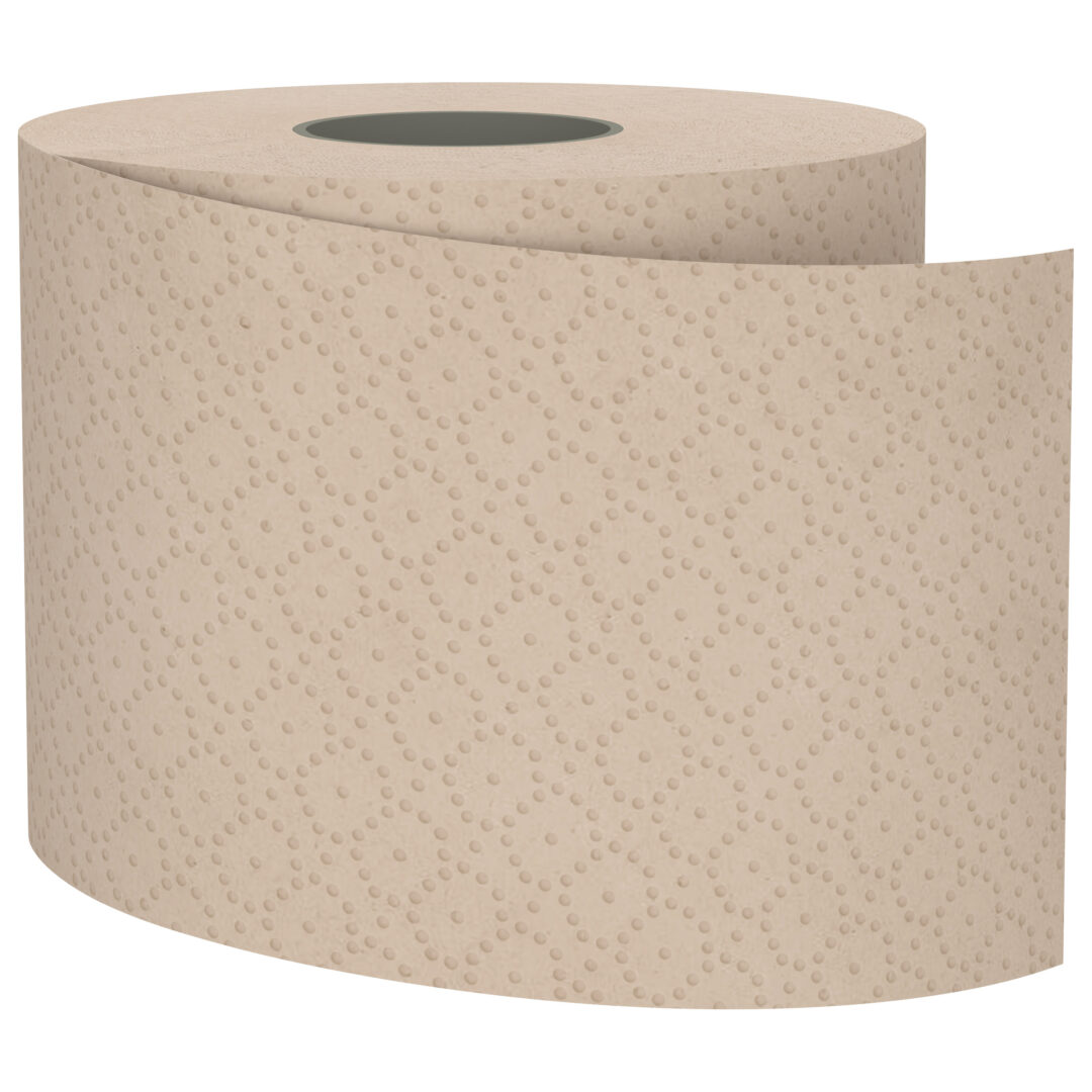 Toilettenpapier Satino PureSoft, 3-lagig, beige, Recyclingpapier (RC), 250 Blatt, 8×8=64 Rollen – Bild 2