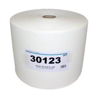 Brotex® Dry Soft 70, Airlaid Wischtuchrolle, 500 Blatt, weiß, 27×38 cm, 500 Blatt