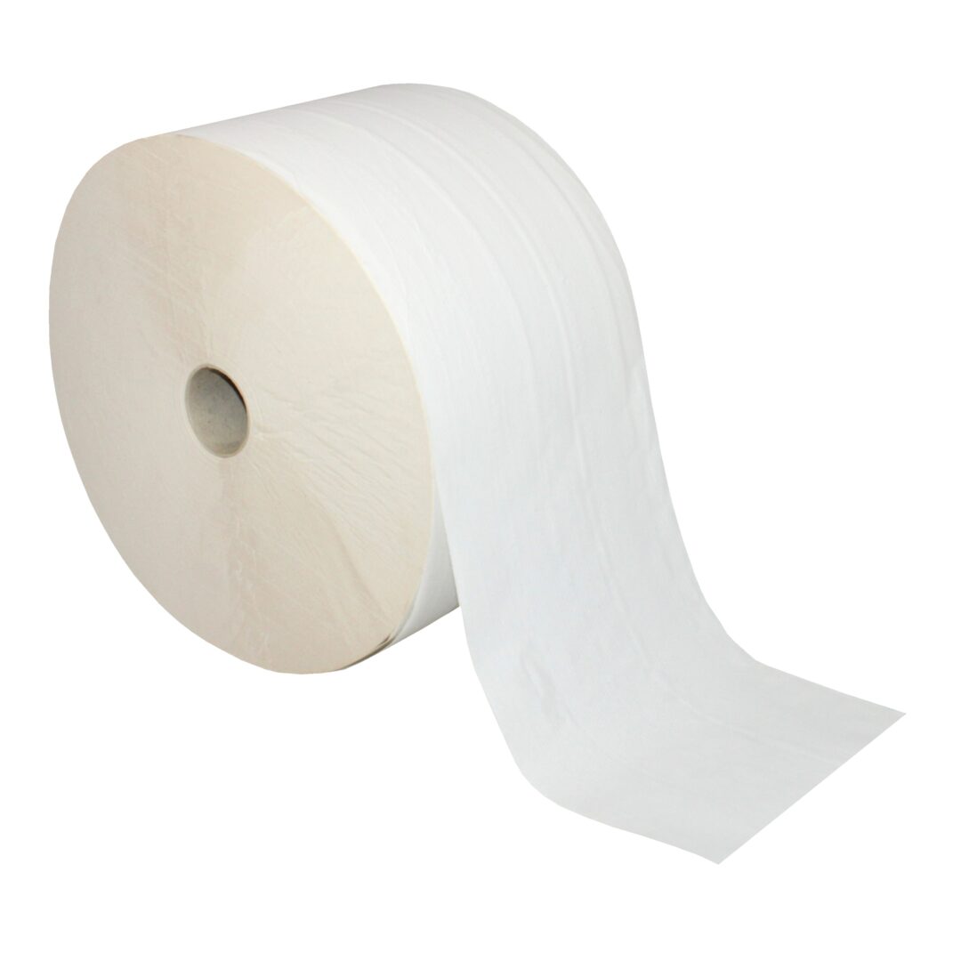 Putztuchrolle Brod 2500, 2191 Blatt, 2-lagig, weiß, Recyclingpapier (RC), 21,5×35 cm, perforiert, 767 m, perforiert, Rolle – Bild 6