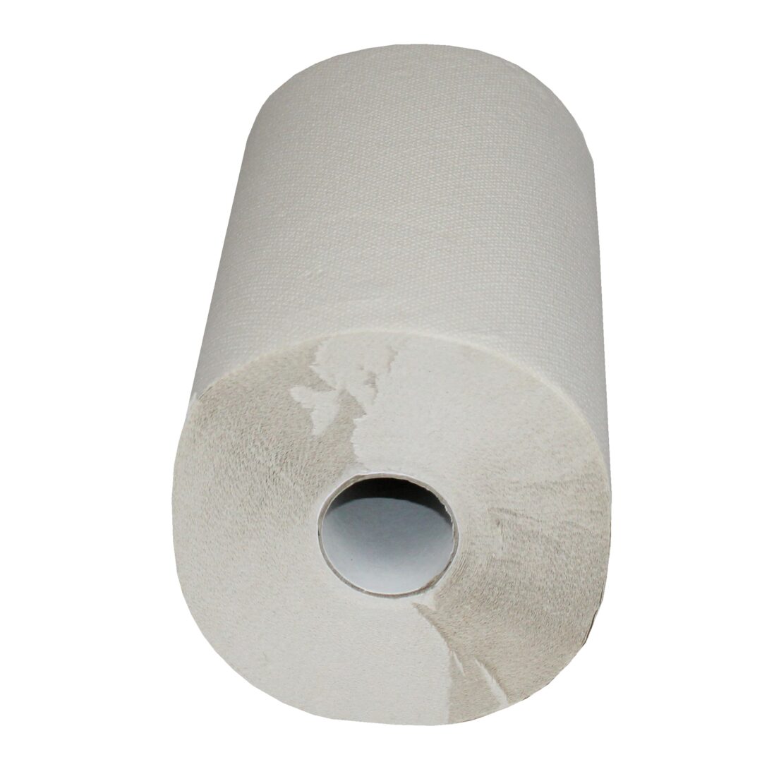 Putztuchrolle Brod 100, 100 Blatt, 3-lagig, natur, Recyclingpapier (E-Tissue), 24×38 cm, 38 m, 10 Rollen – Bild 6