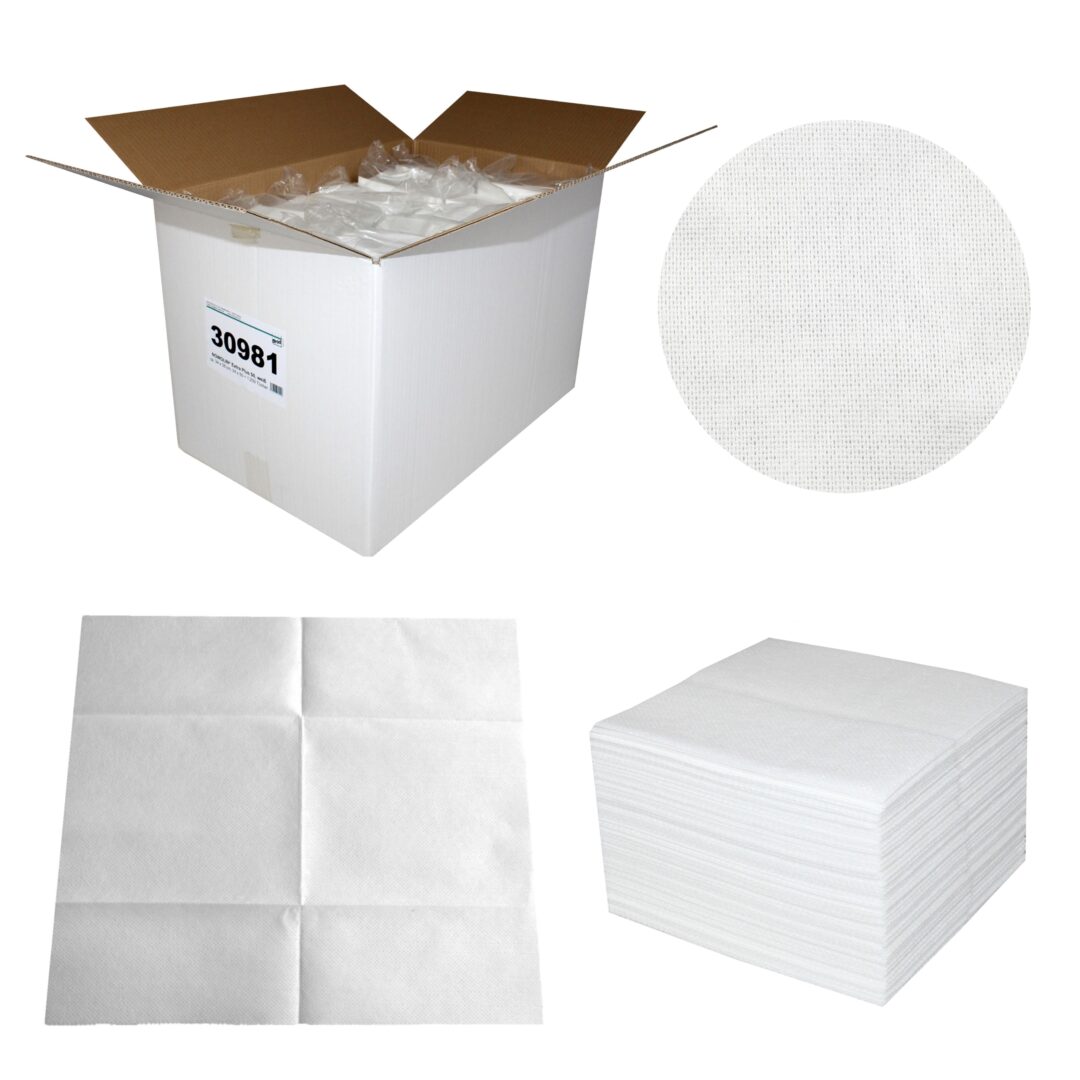 NOWOLIN® Extra Plus 50, 1200 Tücher, Universaltücher mit Textilcharakter, feine Lochstruktur, weiß, Viskose, 34×38 cm, 24×50=1200 Tücher – Bild 2