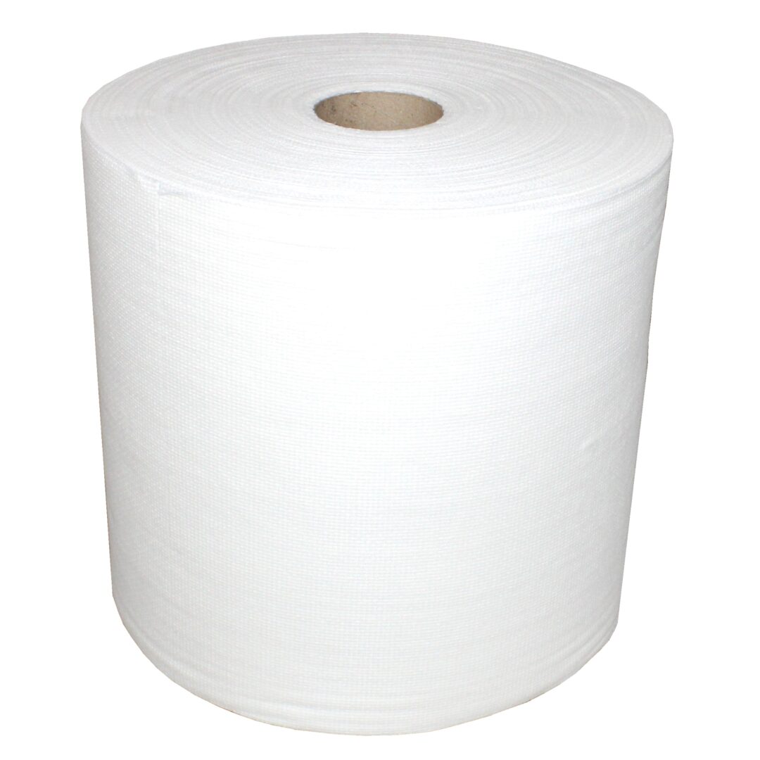 NOWOLIN® Extra Plus 50, Universaltücher mit Textilcharakter, 400 Blatt, Lochstruktur, weiß, Viskose/Polyester, 30×38 cm, 1 Rolle – Bild 5