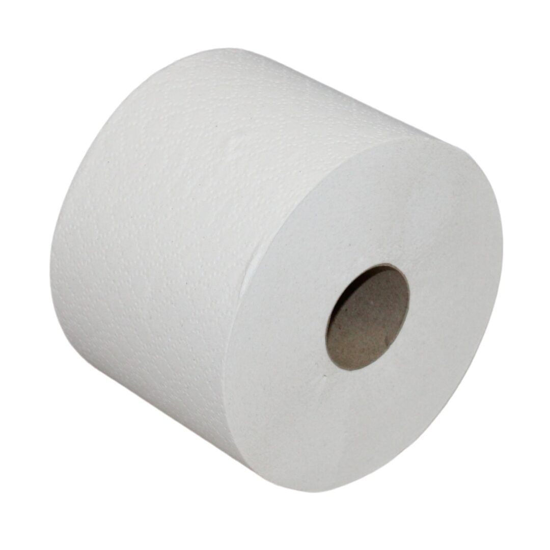 Toilettenpapier BlackSatino, 2-lagig, weiß, Recyclingpapier (RC), 712 Blatt, Kompaktrolle, 24 Rollen – Bild 3