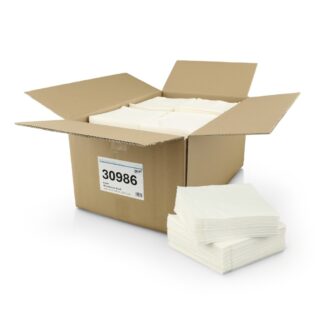 Wischtücher Brod Koton, weiß, aus Lyocell & Polyester, 50×38 cm, 500 Tücher im Karton