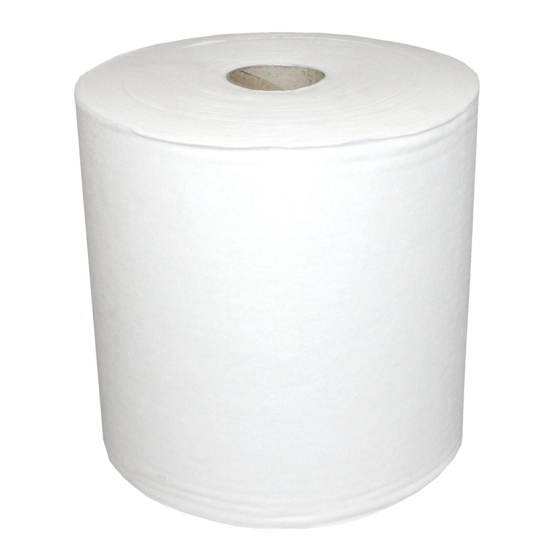 NOWOLIN® Poliertuch 65, Textilcharakter, 500 Blatt, glatte Oberflächenstruktur, weiß, Viskose/Polyester, ca. 30×38 cm, 1 Rolle – Bild 6