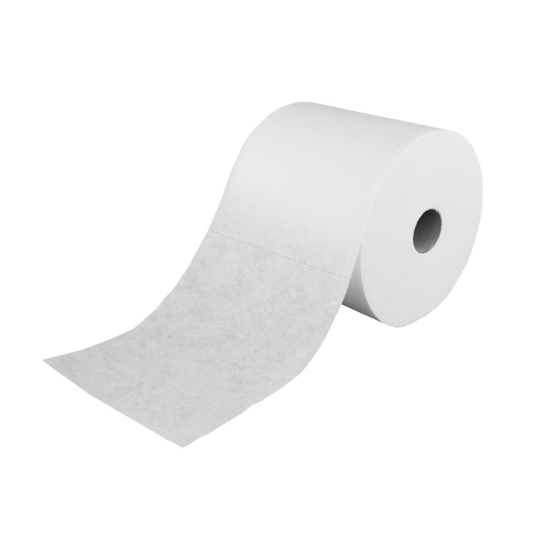 NOWOLIN® Poliertuch 65, Textilcharakter, 500 Blatt, glatte Oberflächenstruktur, weiß, Viskose/Polyester, ca. 30×38 cm, 1 Rolle – Bild 7
