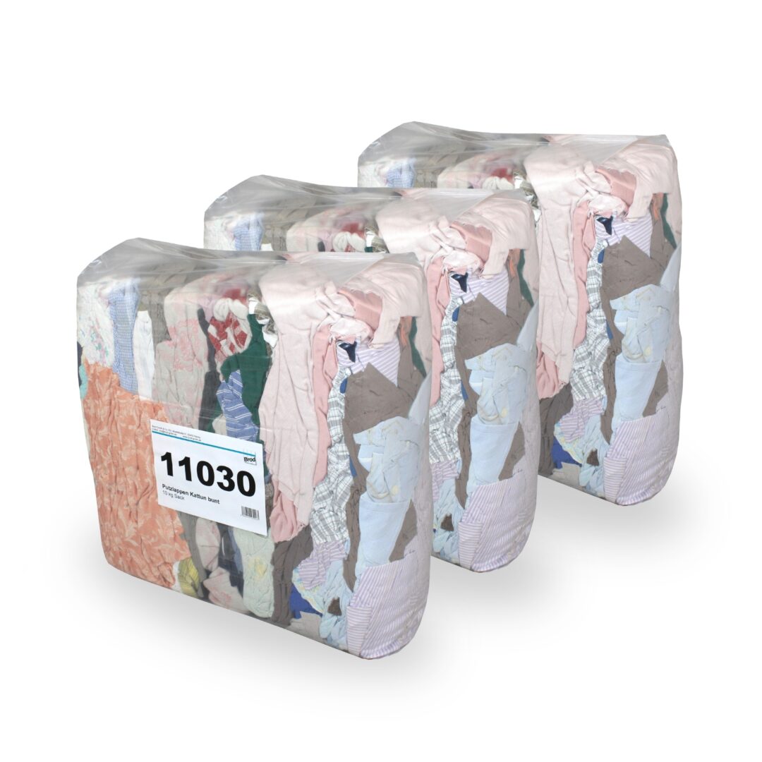Kattun-Putzlappen, bunt, Baumwolle-Polyester, 10 kg – Bild 4
