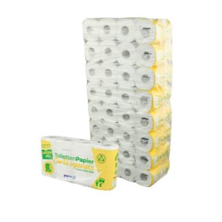 Toilettenpapier Paperdi, 2-lagig, naturweiß, 250 Blatt, 8×8=64 Rollen