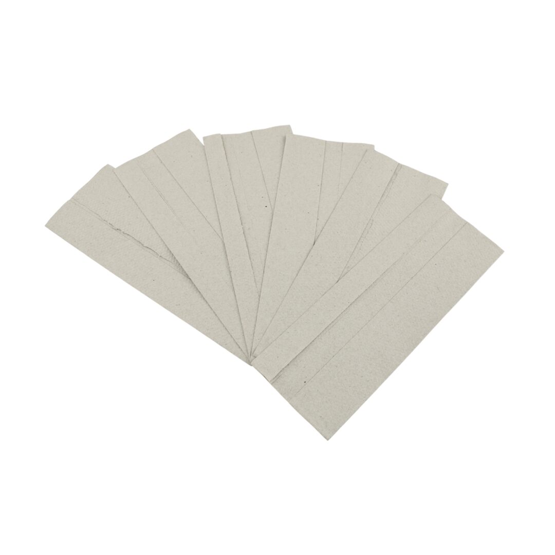 Falthandtuch Huchtemeier, 1-lagig, natur, Recyclingpapier (RC), C-Falz, 24,5×32 cm, 3648 Tücher – Bild 4