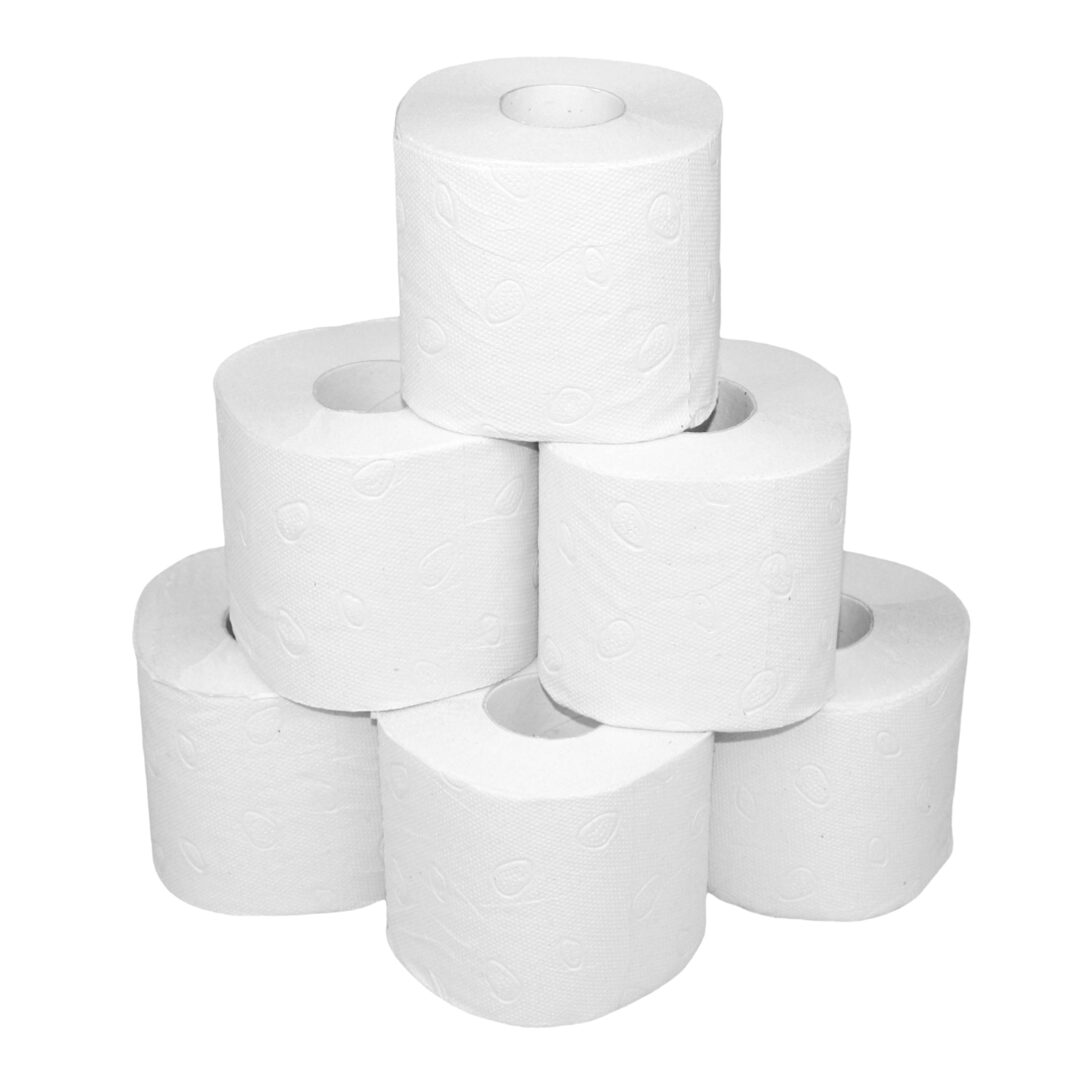 Toilettenpapier Paperdi, 3-lagig, hochweiß, Zellstoff, 250 Blatt, 8×8=64 Rollen – Bild 7
