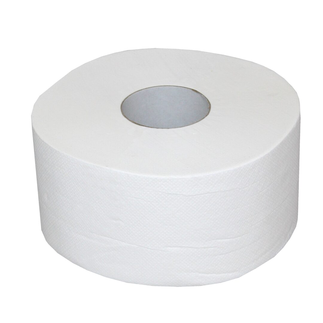 Toilettenpapier Brod Mini Jumbo, 2-lagig, weiß, Zellstoff, 890 Blatt, 160 m, 12 Rollen – Bild 3