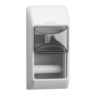 Toilettenpapierspender Katrin für 2 Rollen, weiß, Kunststoff