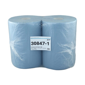 Putztuchrolle Brod, 500 Blatt, 3-lagig, blau, Recycling, 36,5×35 cm, 175 m, perforiert, 2 Rollen